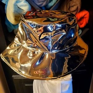 Gold bucket hat